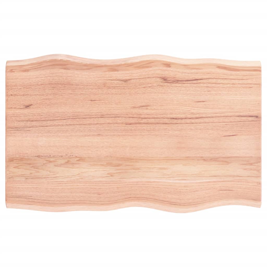 Maison Exclusive - Tischplatte 80x50x2 Cm Massivholz Eiche Behand