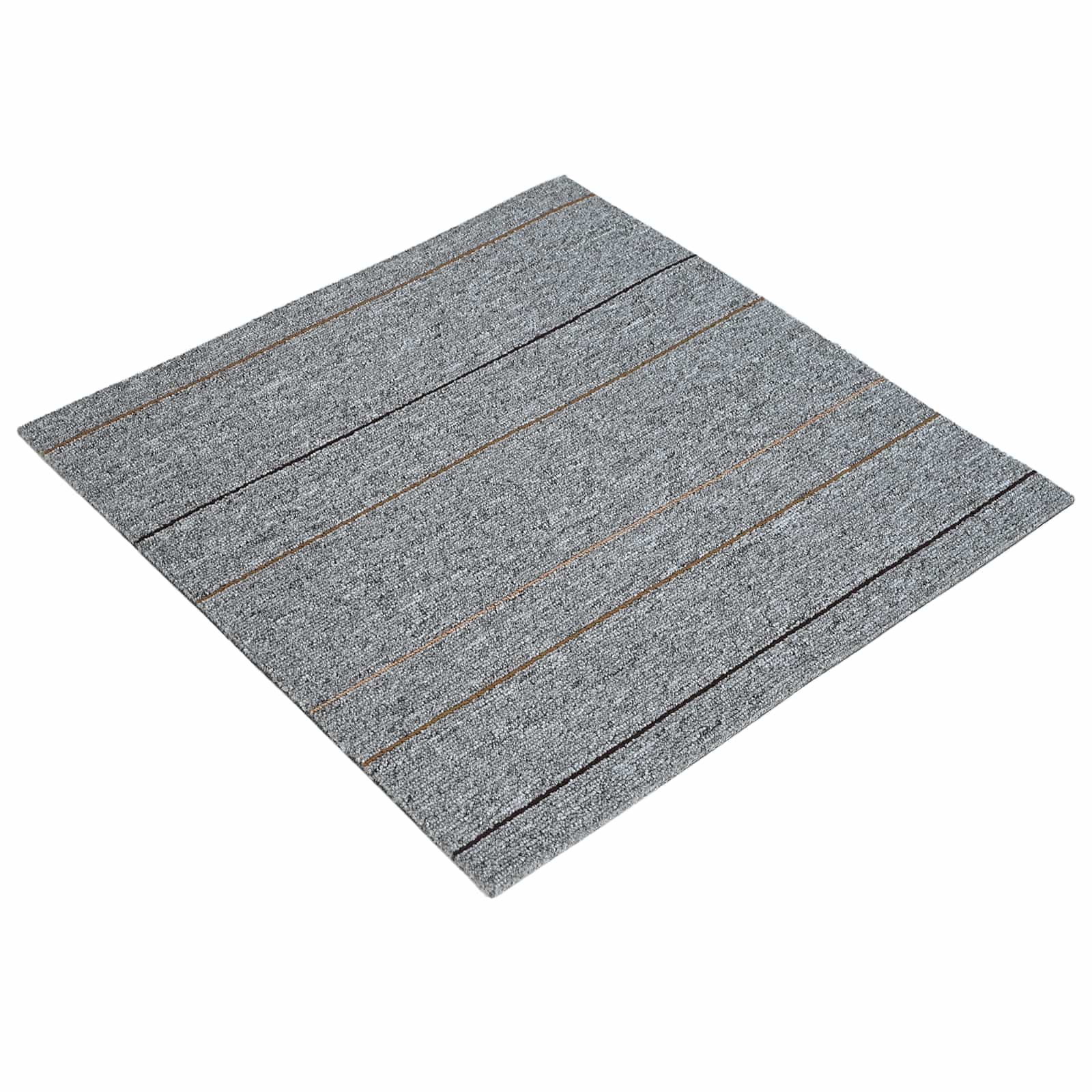 Maison Exclusive - Teppichfliese Hellgrau Mit Streifen 50 X 50 Cm