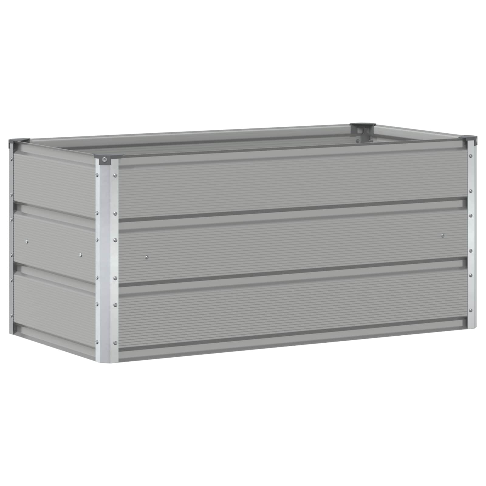 Maison Exclusive - Pflanzkübel Hellgrau 100 X 50 X 45 Cm Verzinkt