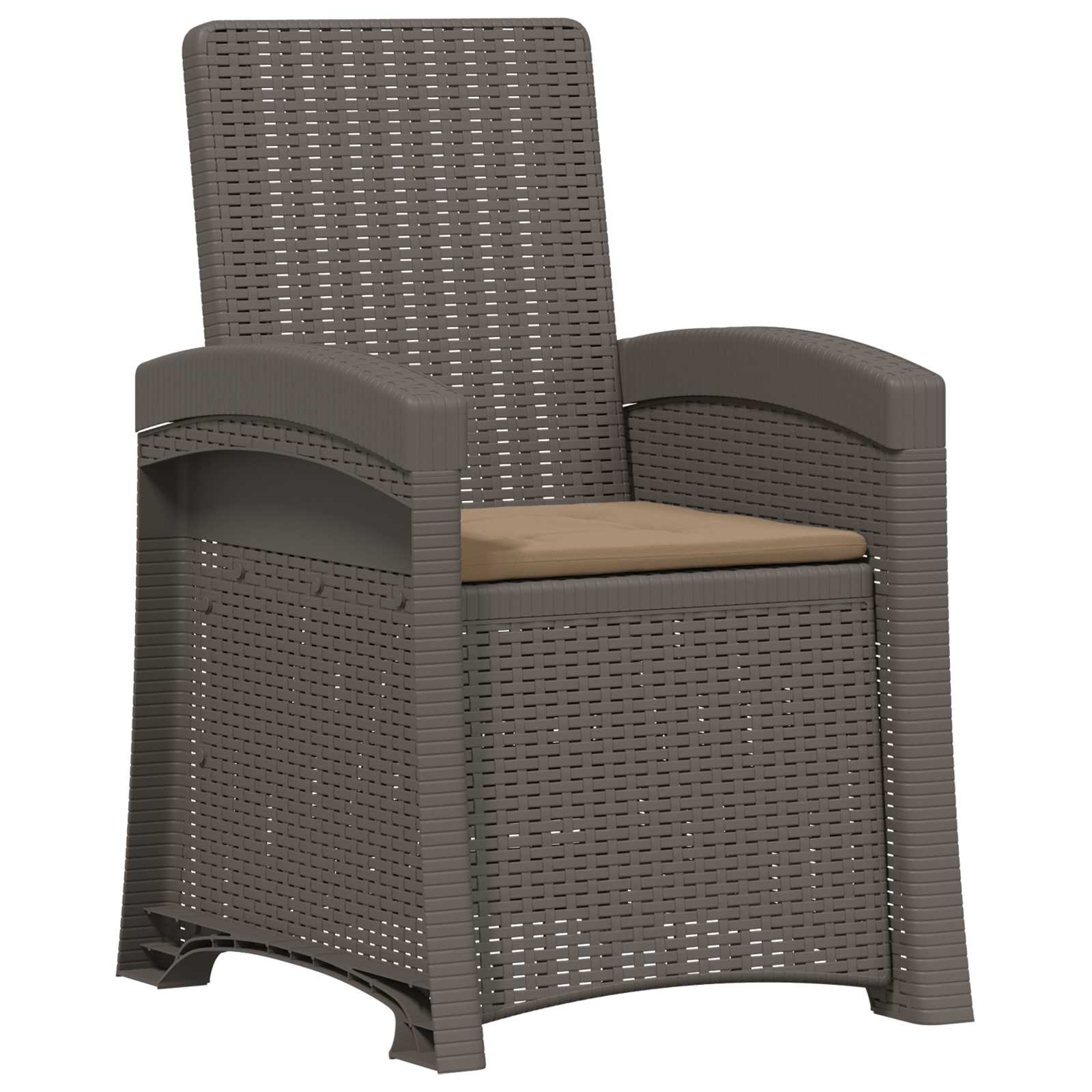 Maison Exclusive - Liegesessel Garten Rattan-optik Hellgrau Und T