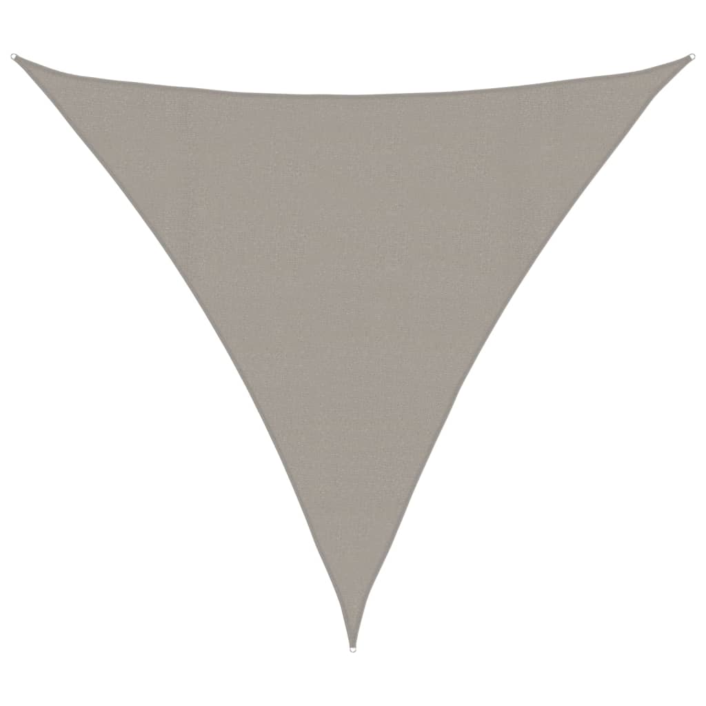 Maison Exclusive - Sonnensegel 160 G/m² Dreieckig Hellgrau 4x4x4