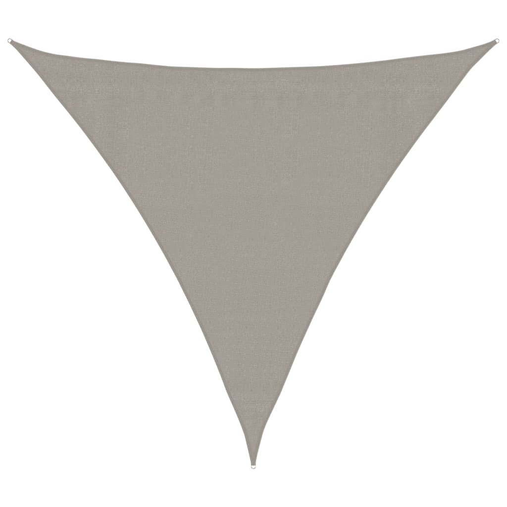 Maison Exclusive - Sonnensegel 160 G/m² Dreieckig Hellgrau 3x3x3