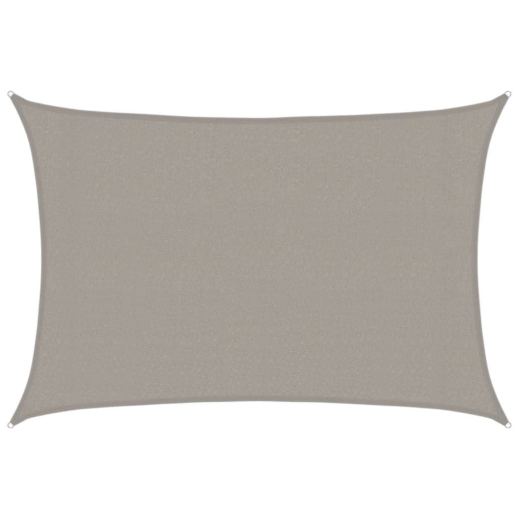 Maison Exclusive - Sonnensegel 160 G/m² Rechteckig Hellgrau 3x5 M