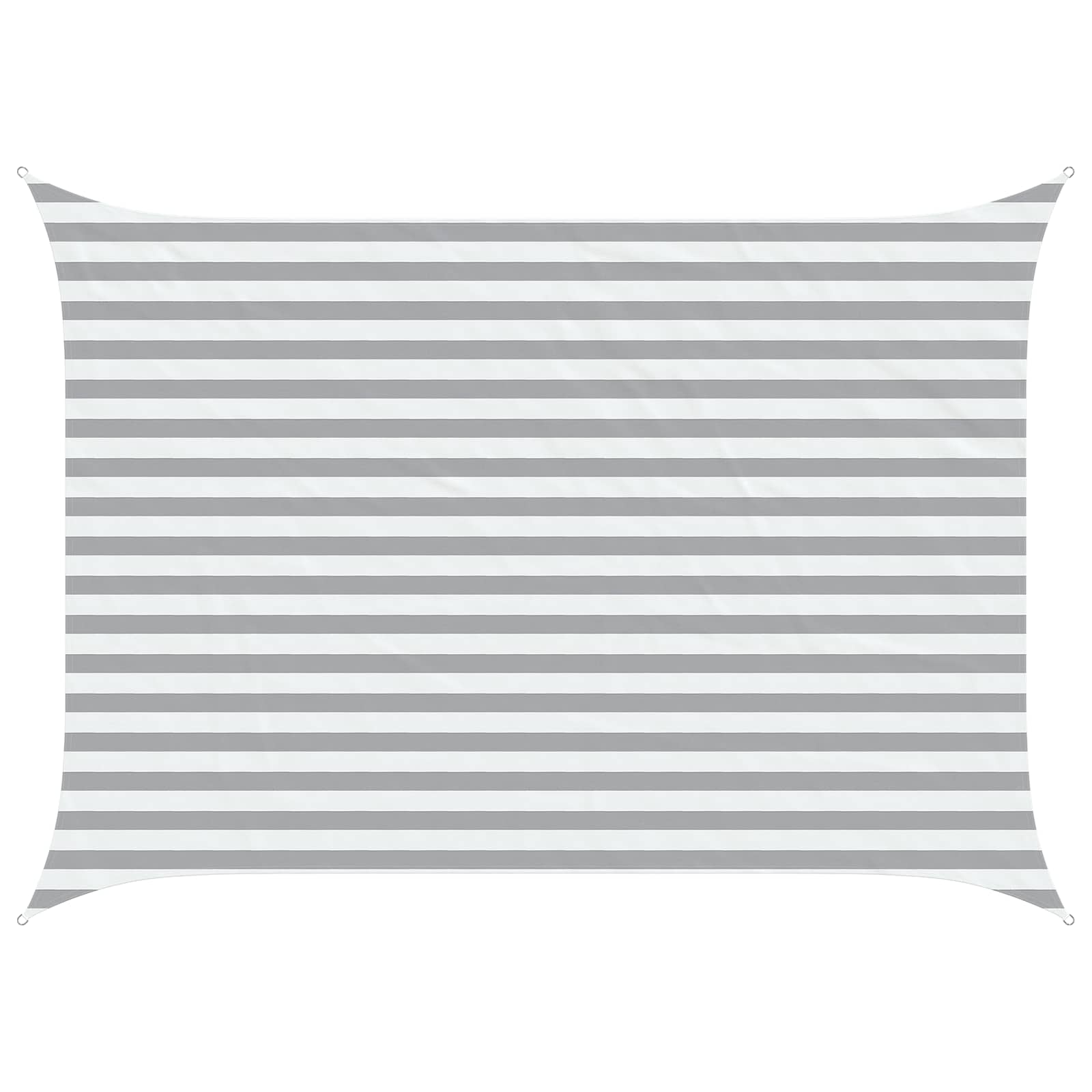 Maison Exclusive - Sonnensegel Hellgrau Und Weiß 3,5 X 2,5 M