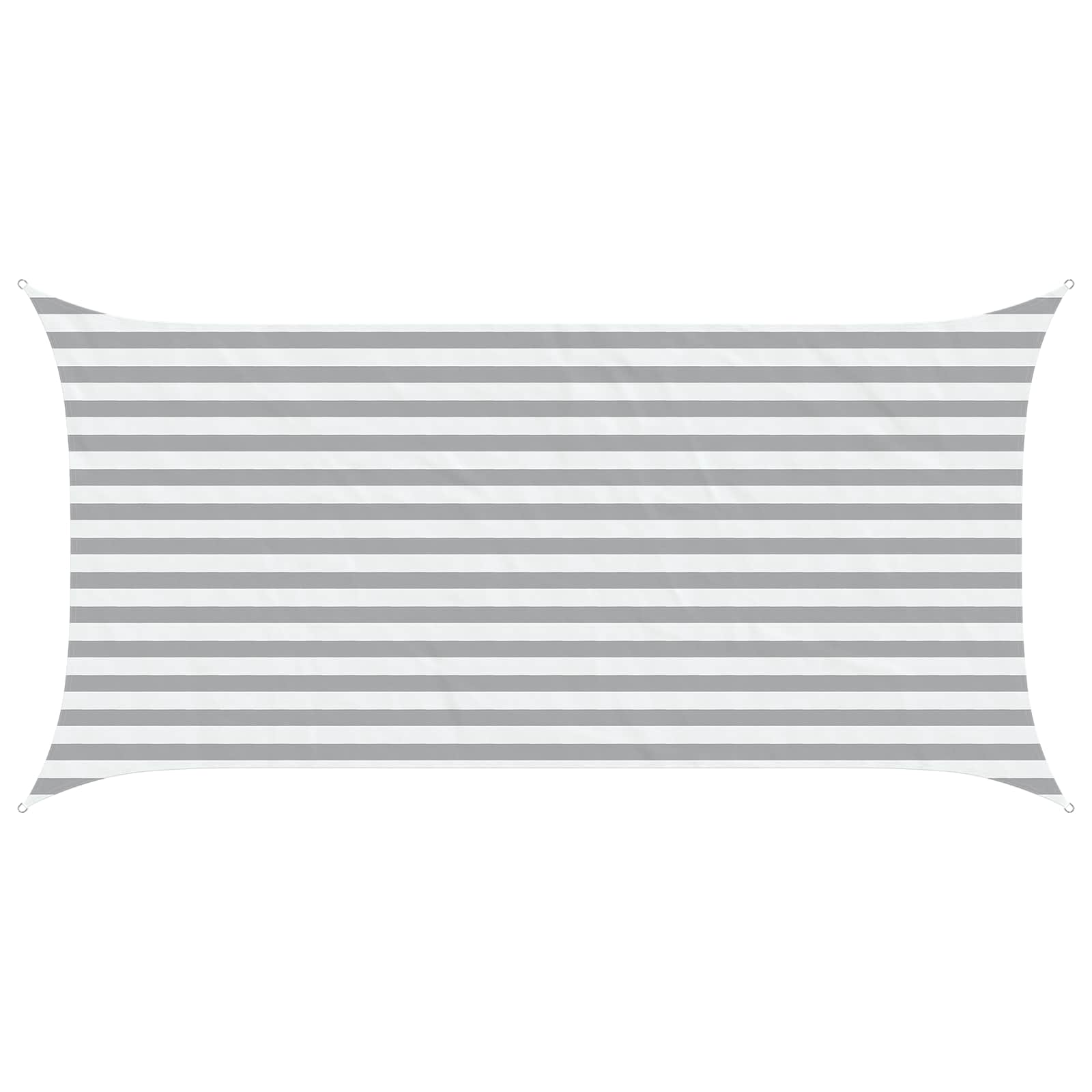 Maison Exclusive - Sonnensegel Hellgrau Und Weiß 4 X 2 M 100 % Po