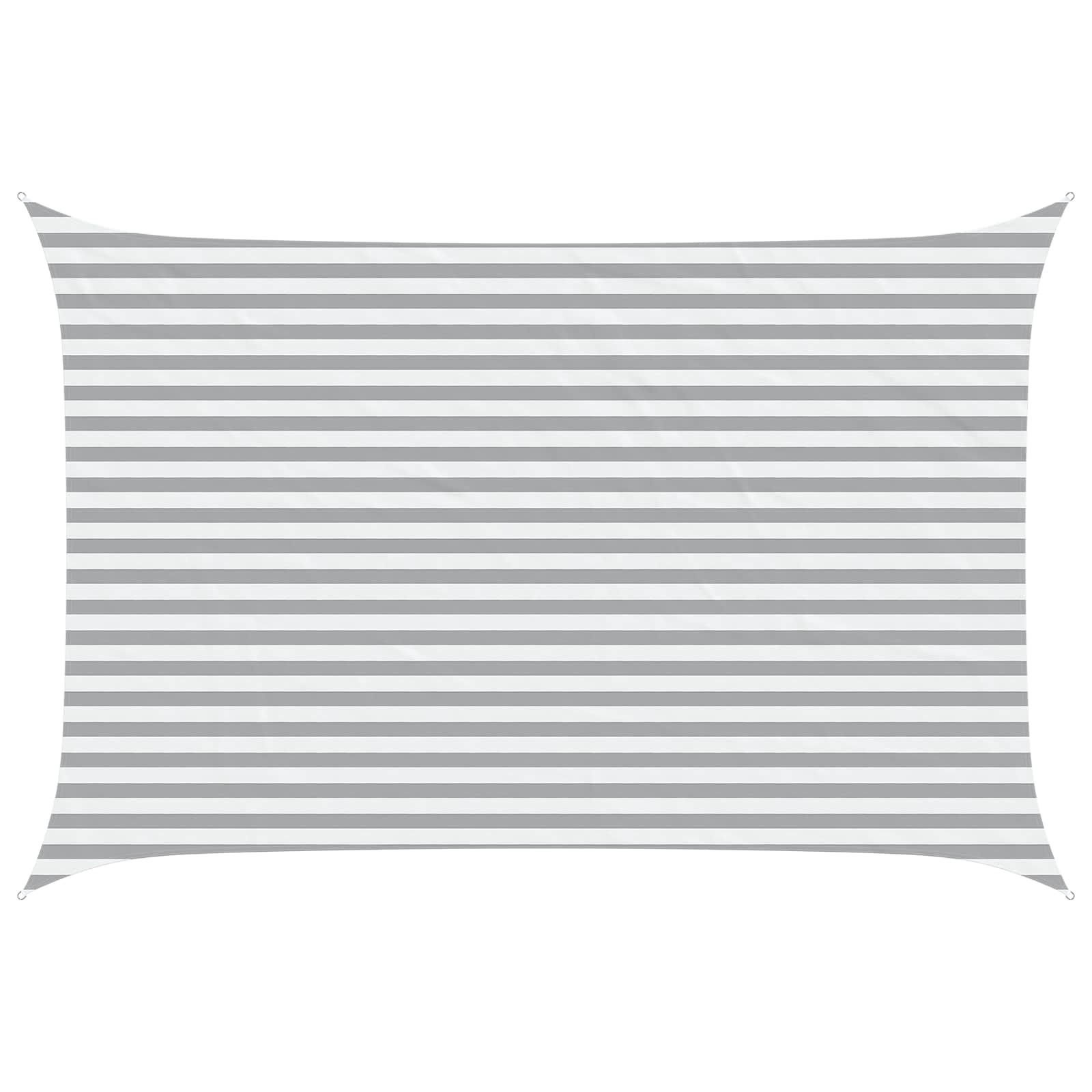 Maison Exclusive - Sonnensegel Hellgrau Und Weiß 4,5 × 3 M 100 %
