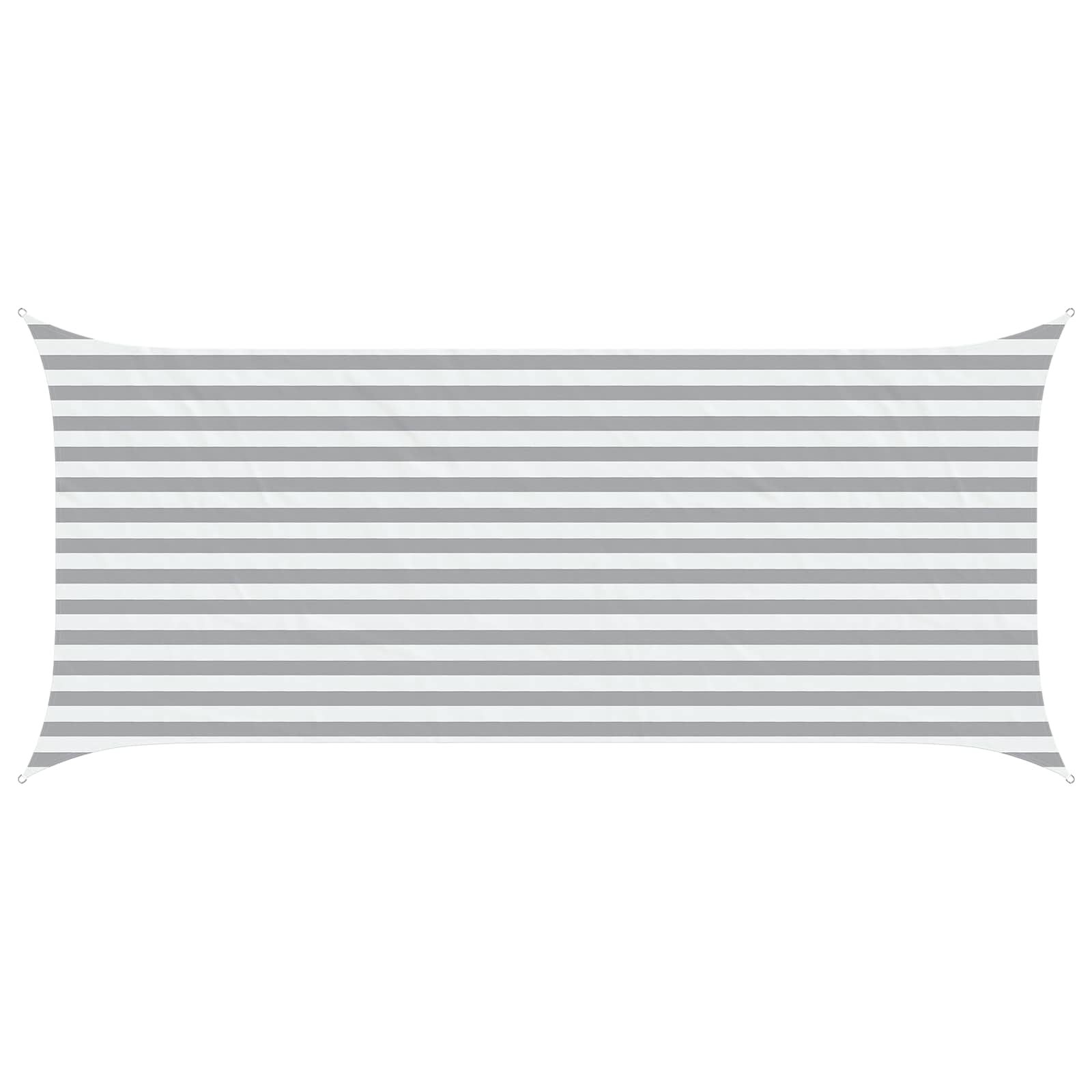 Maison Exclusive - Sonnensegel Hellgrau Und Weiß 4,5 X 2 M 100 %