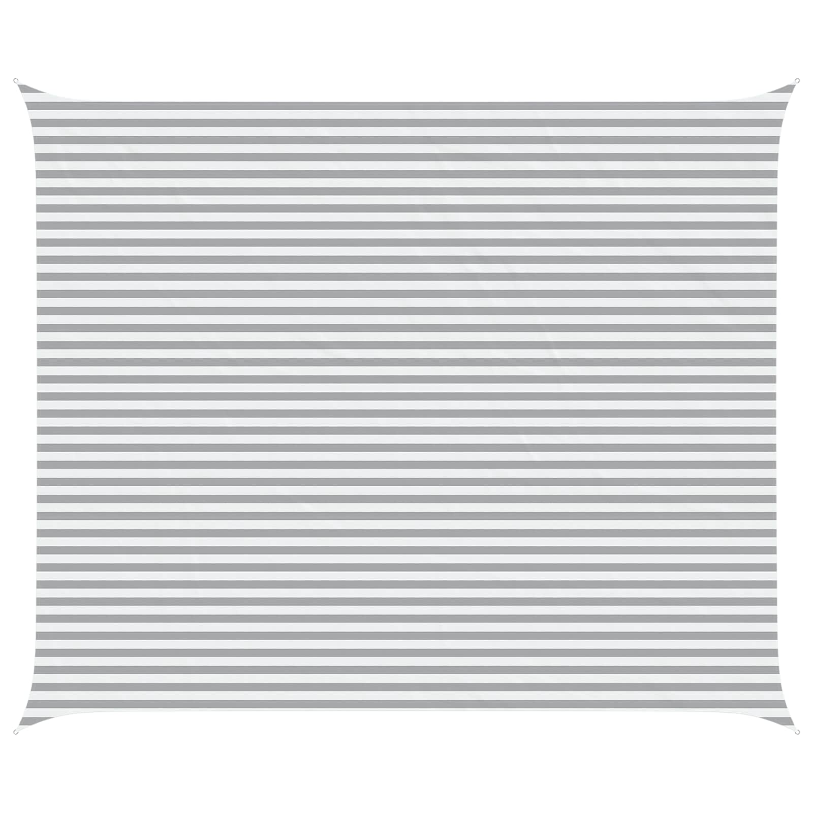 Maison Exclusive - Sonnensegel Hellgrau Und Weiß 6 X 5 M 100 % Po
