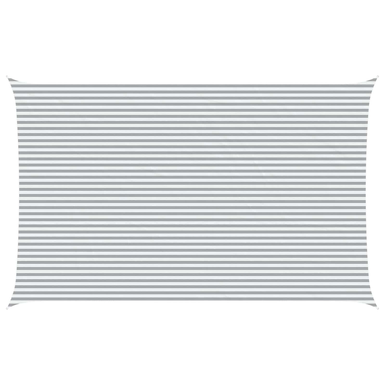 Maison Exclusive - Sonnensegel Hellgrau Und Weiß 8 X 5 M 100 % Po