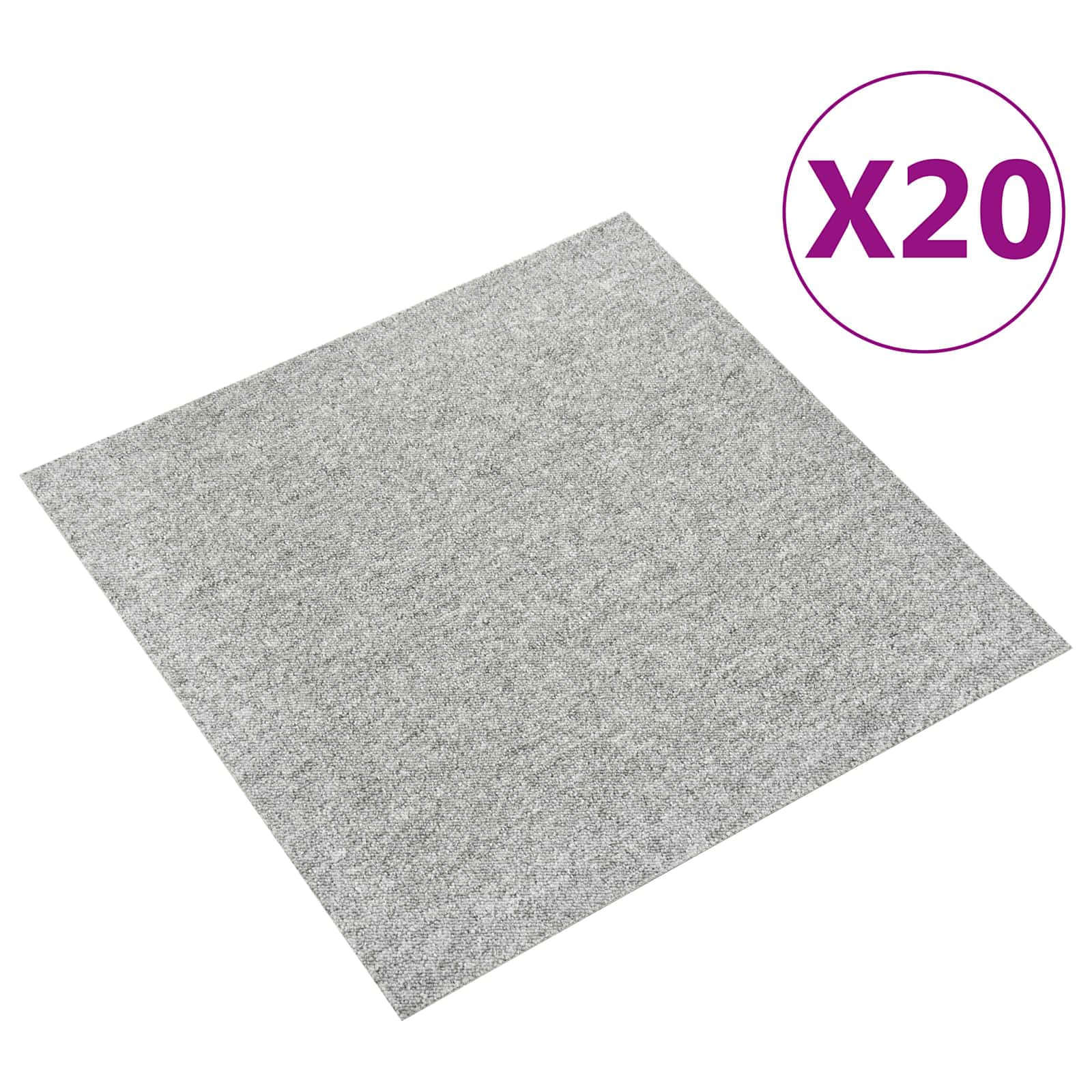 Maison Exclusive - Teppich 20 Stk. Hellgrau 50 X 50 Cm 100% Polyp