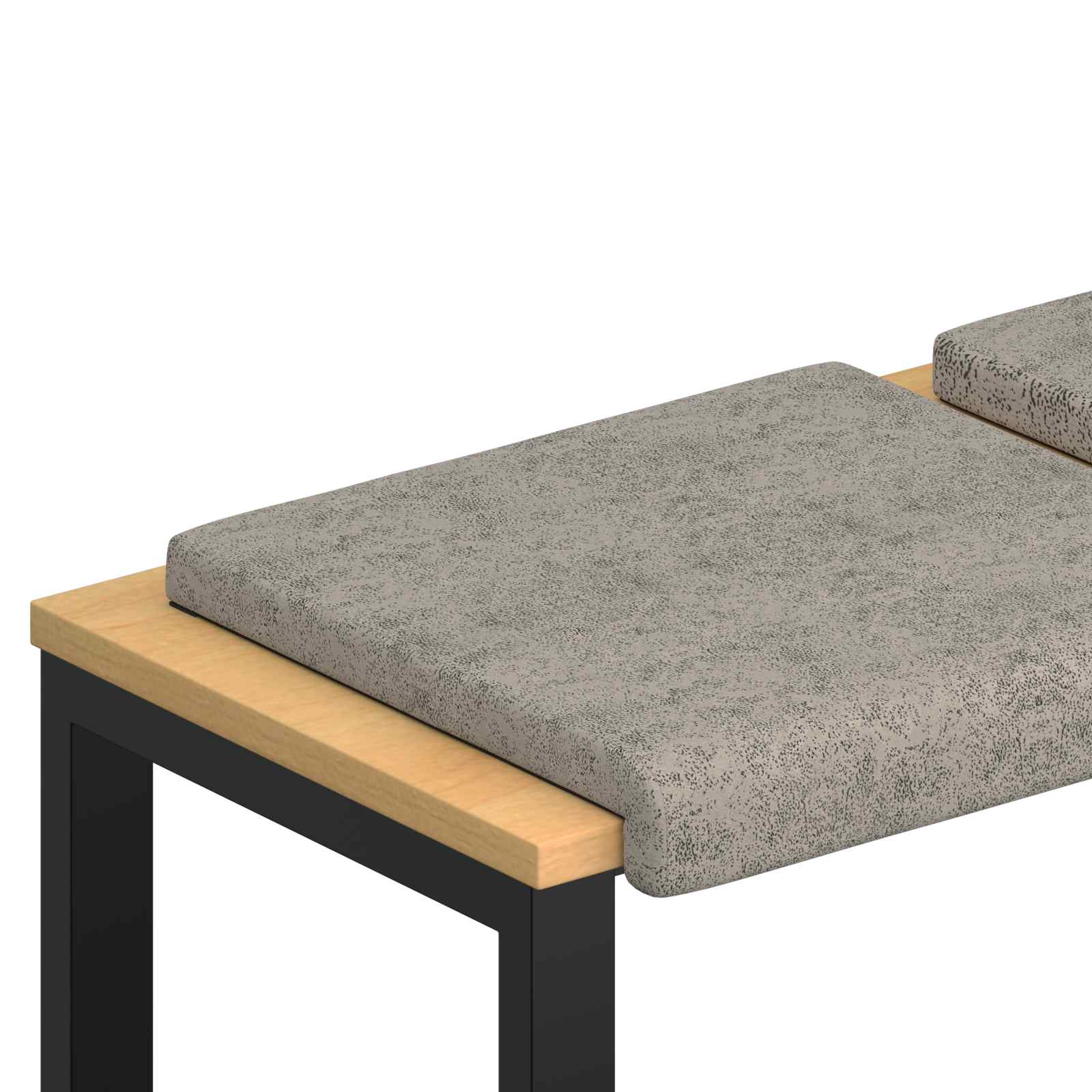 Maison Exclusive - Bankkissen 2 Stk. Kunstwildleder Hellgrau Tief