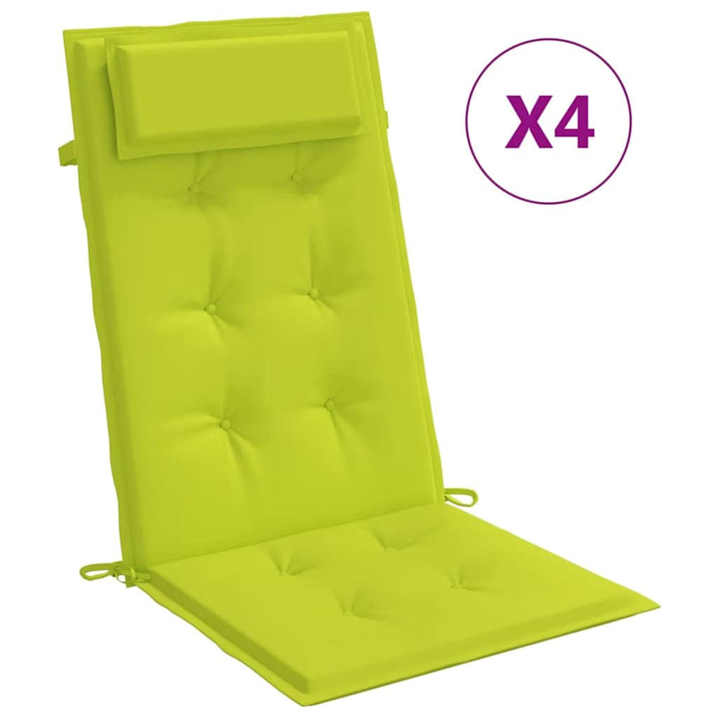 Maison Exclusive - Hochlehner-auflagen 4 Stk. Knallgrün Oxford-ge