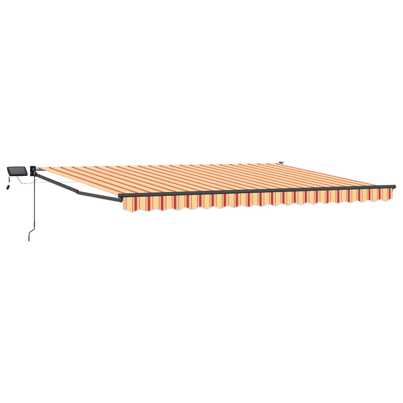 Maison Exclusive - Manuelle Gelenkarmmarkise Mit Leds Mehrfarbig