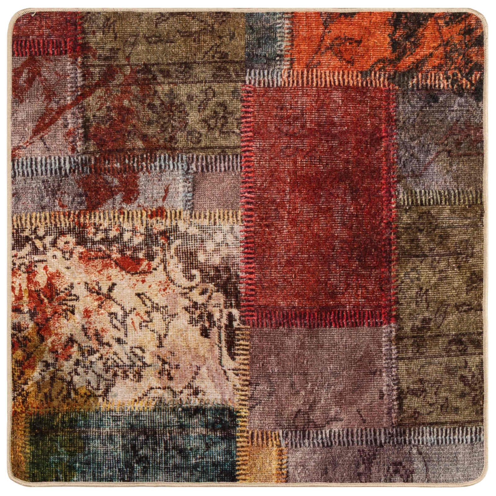 Maison Exclusive - Teppichläufer Marsa Mehrfarbig 100 X 100 Cm Po