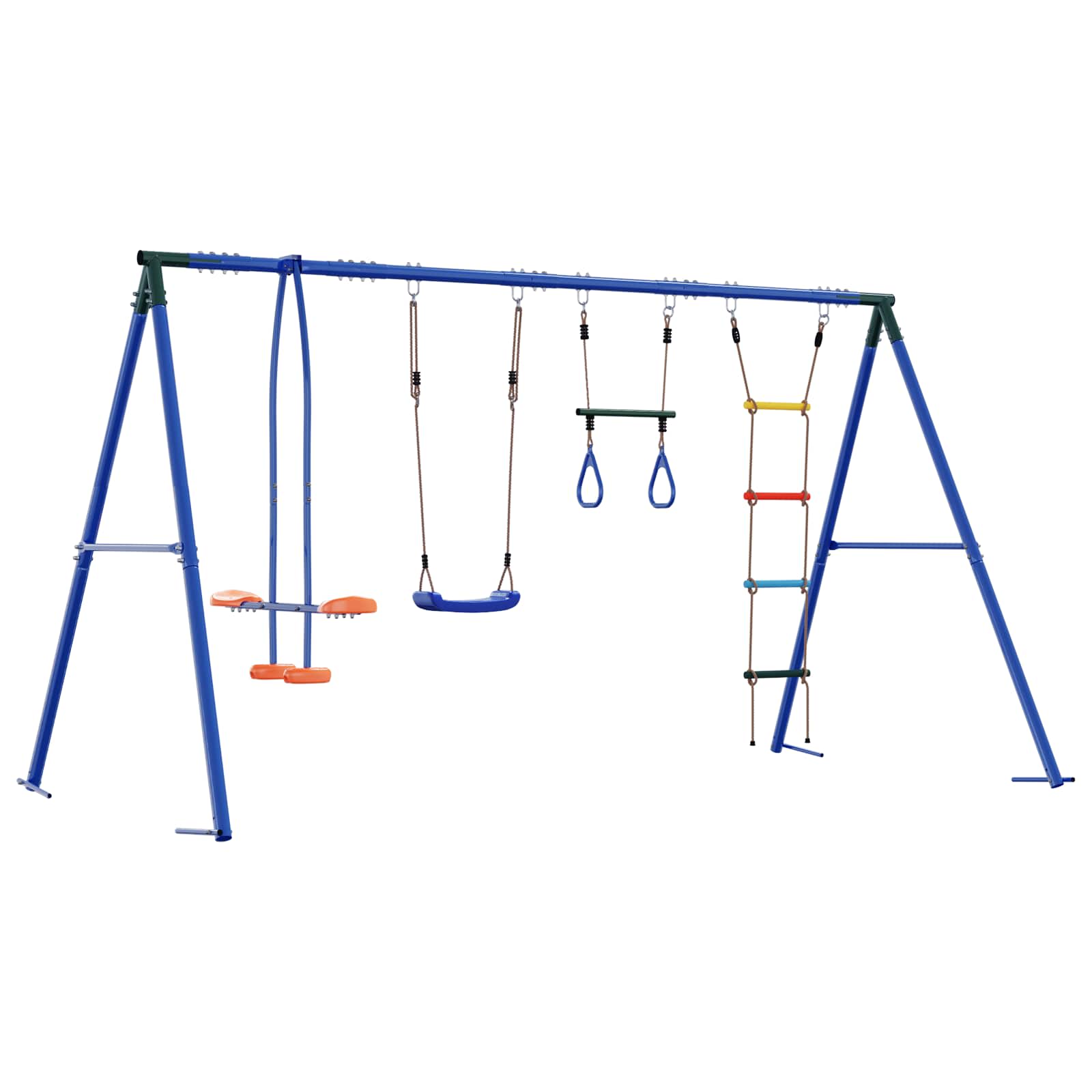 Maison Exclusive - Outdoor Schaukelset Mehrfarbig Stahl Und Pe