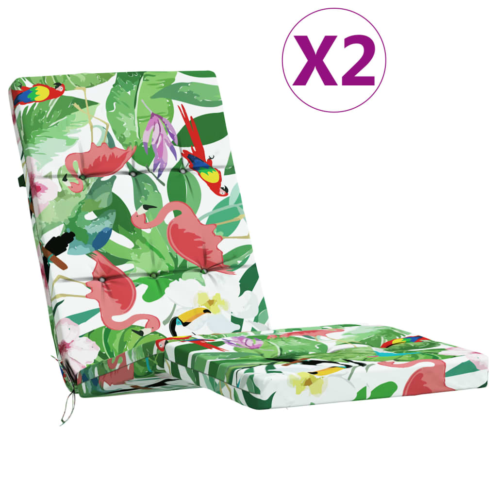 Maison Exclusive - Liegestuhl-auflagen 2 Stk. Mehrfarbig Oxford-g