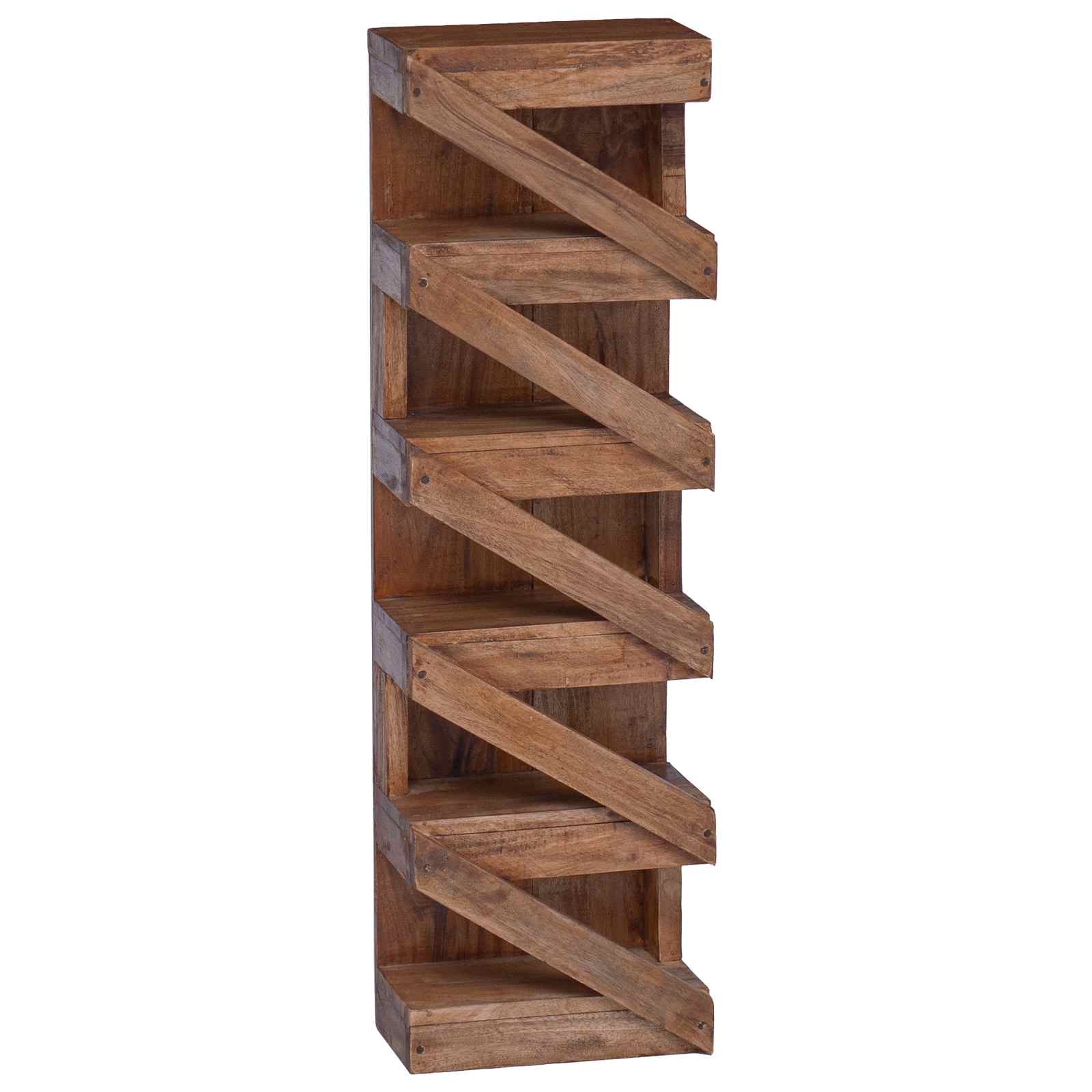 Maison Exclusive - Weinregal Natur 24 X 14 X 80 Cm Massives Mahag