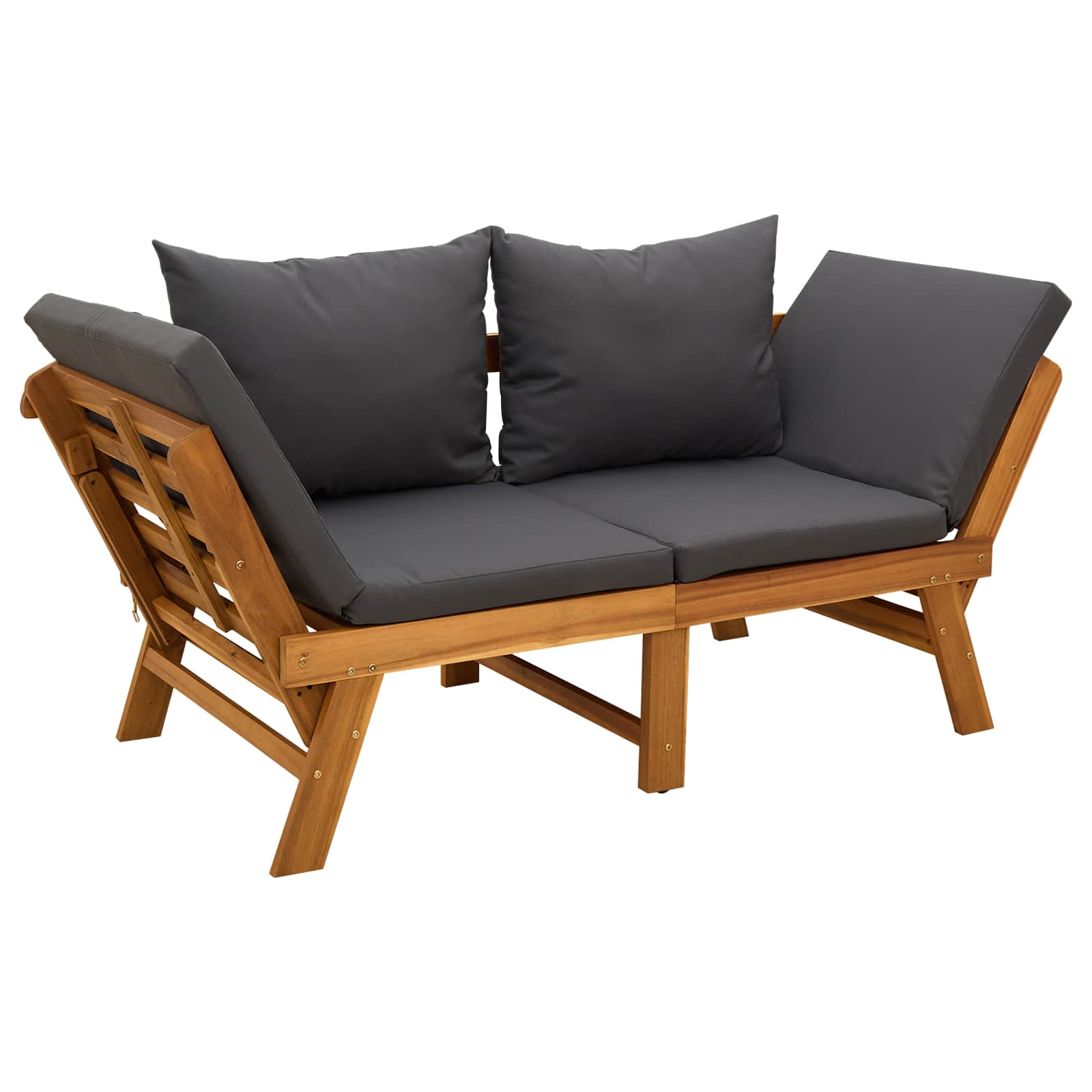 Maison Exclusive - 3-in-1 Gartenbank Mit Kissen Massives Akazienh