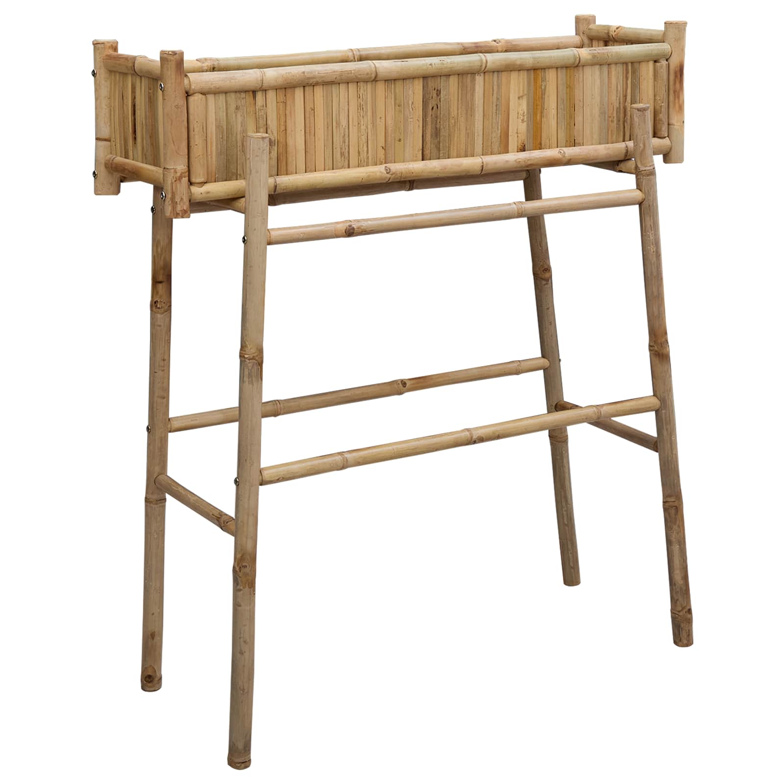 Maison Exclusive - Gartenpflanzer Mit Halter Natur 100 X 38 X 114