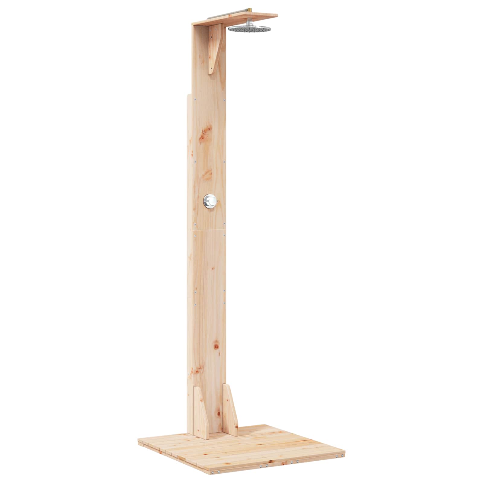Maison Exclusive - Gartendusche 214,5 Cm Massivholz Kiefer Und Ed
