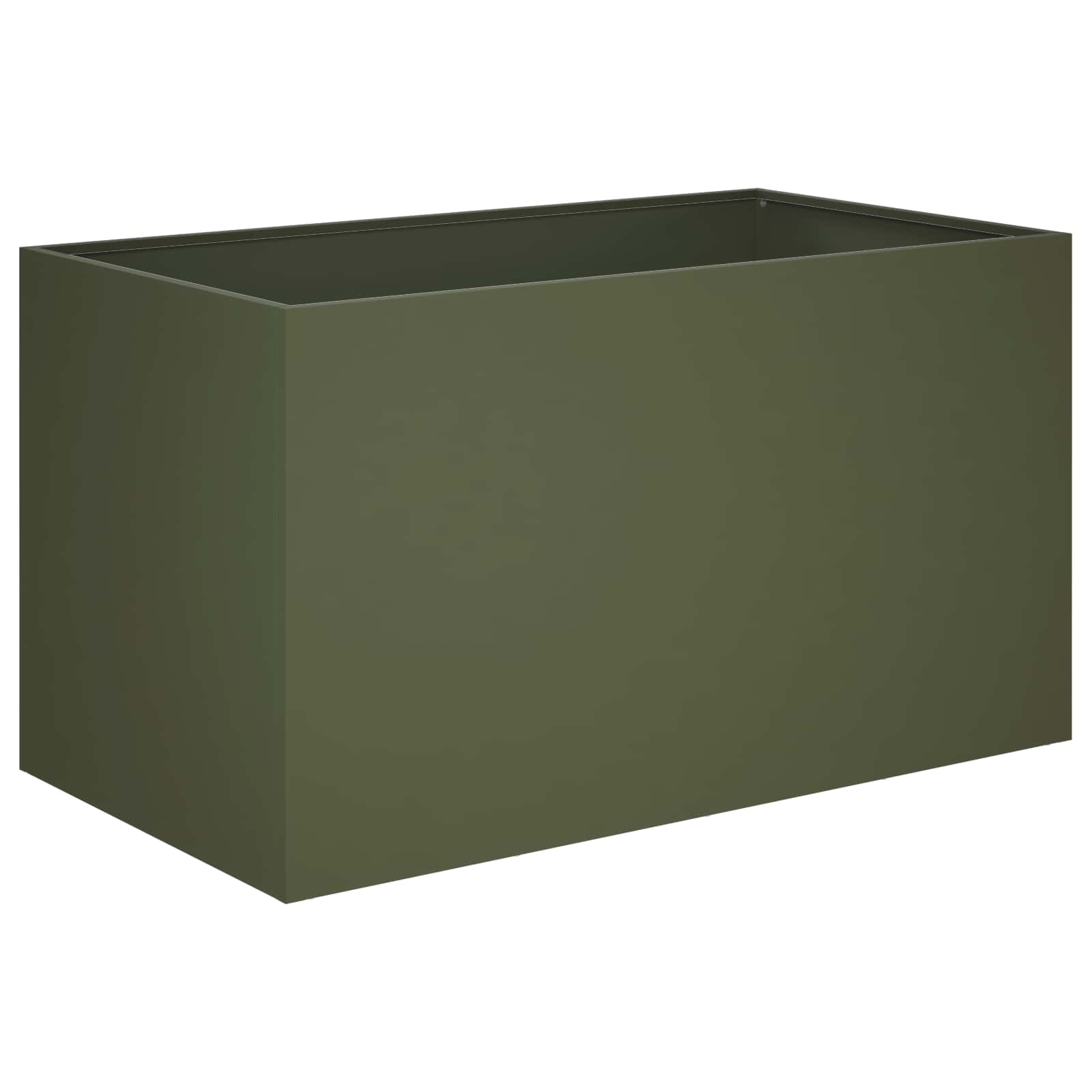 Maison Exclusive - Garten-pflanzgefäß Olivgrün 100 X 50 X 50 Cm