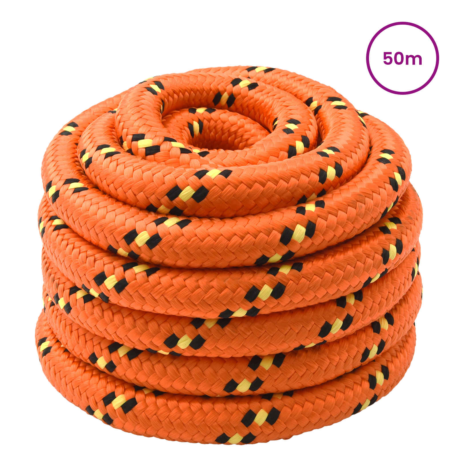 Maison Exclusive - Bootsseil 3 Mm 50 M Orange