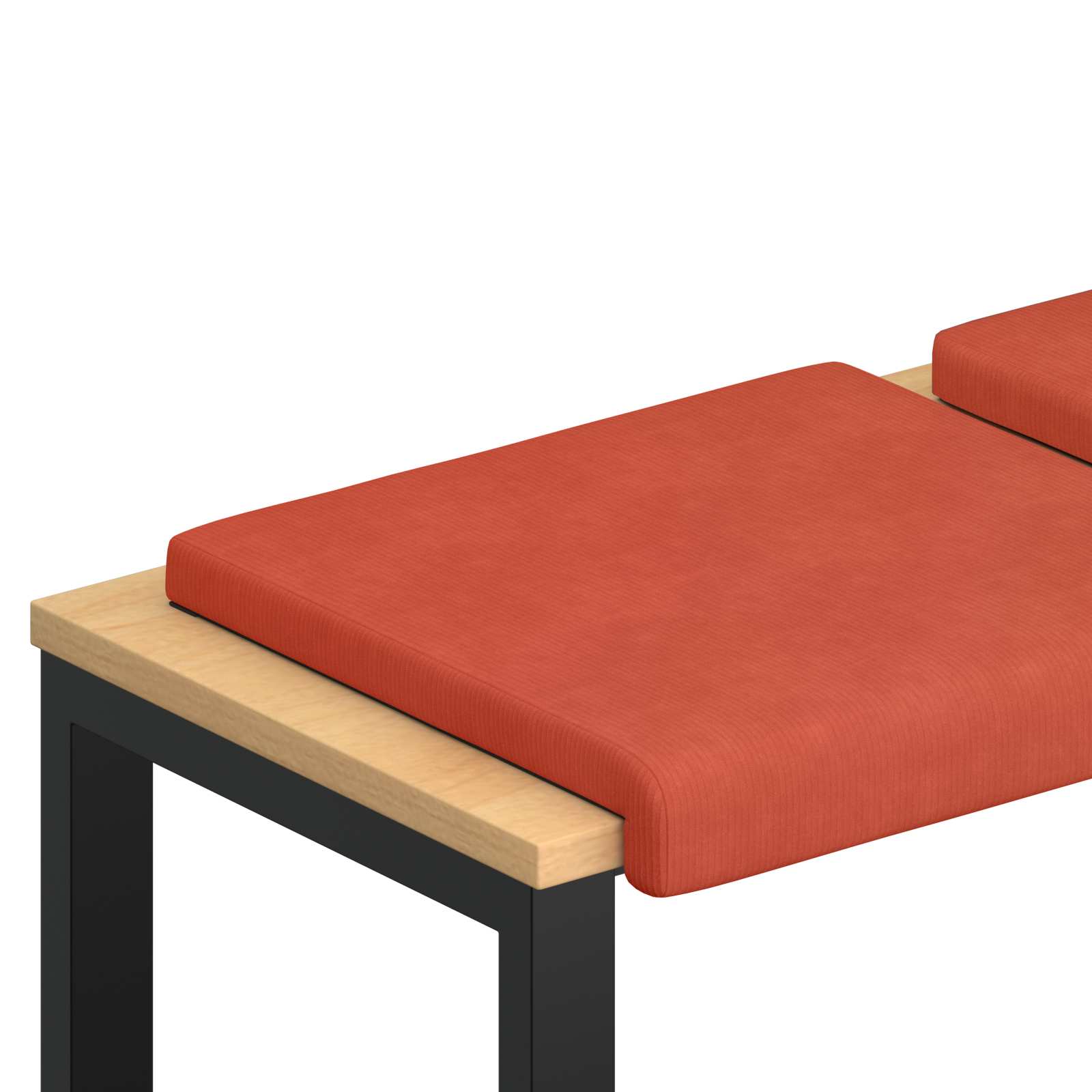 Maison Exclusive - Bankkissen 4 Stk. Cord Rot-orange Tiefe 35 Cm