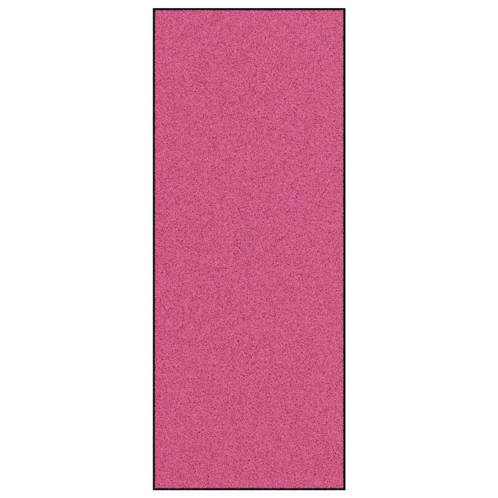 Maison Exclusive - Fußmatte Rosa Und Schwarz 120 X 300 Cm 100% Po