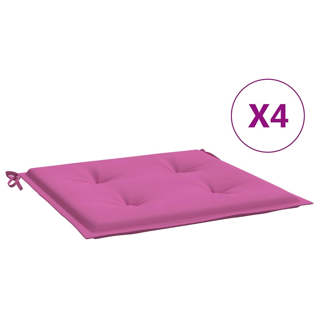 Maison Exclusive - Gartenstuhl-kissen 4 Stk. Rosa 50x50x3 Cm Stof