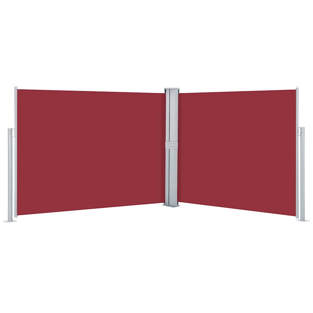 Maison Exclusive - Ausziehbare Seitenmarkise Rot 140 X 1000 Cm