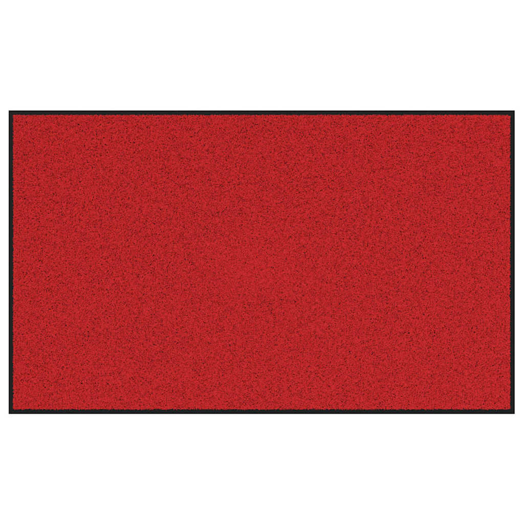 Maison Exclusive - Fußmatte Rot Und Schwarz 90 X 150 Cm 100% Poly