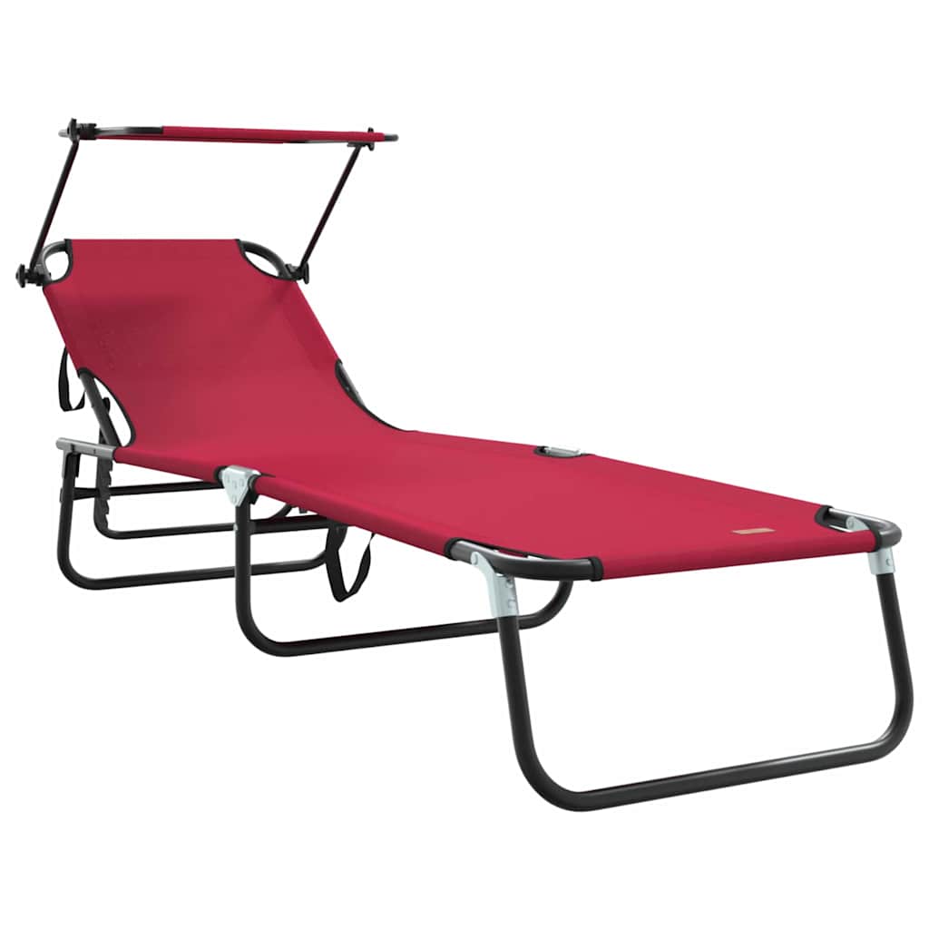 Maison Exclusive - Klappbare Sonnenliege Rot 190 X 57 X 81 Cm Oxf