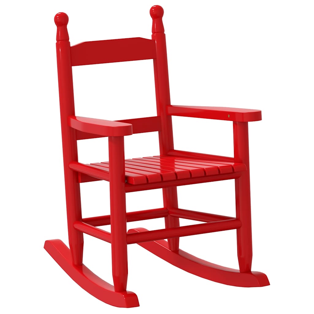 Maison Exclusive - Schaukelstuhl Für Kinder Rot Massivholz Pappel