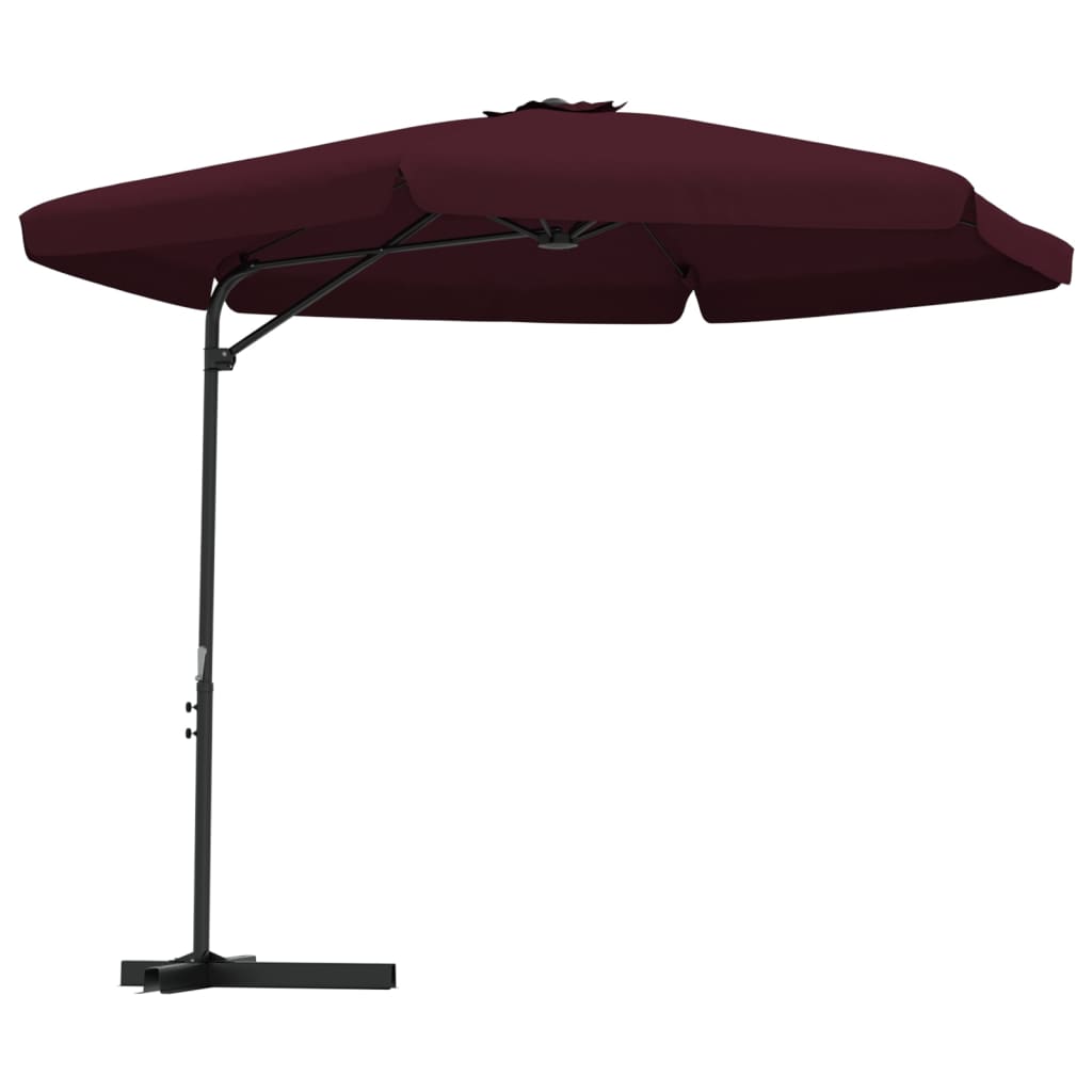Maison Exclusive - Sonnenschirm Mit Stahl-mast 300 Cm Bordeauxrot