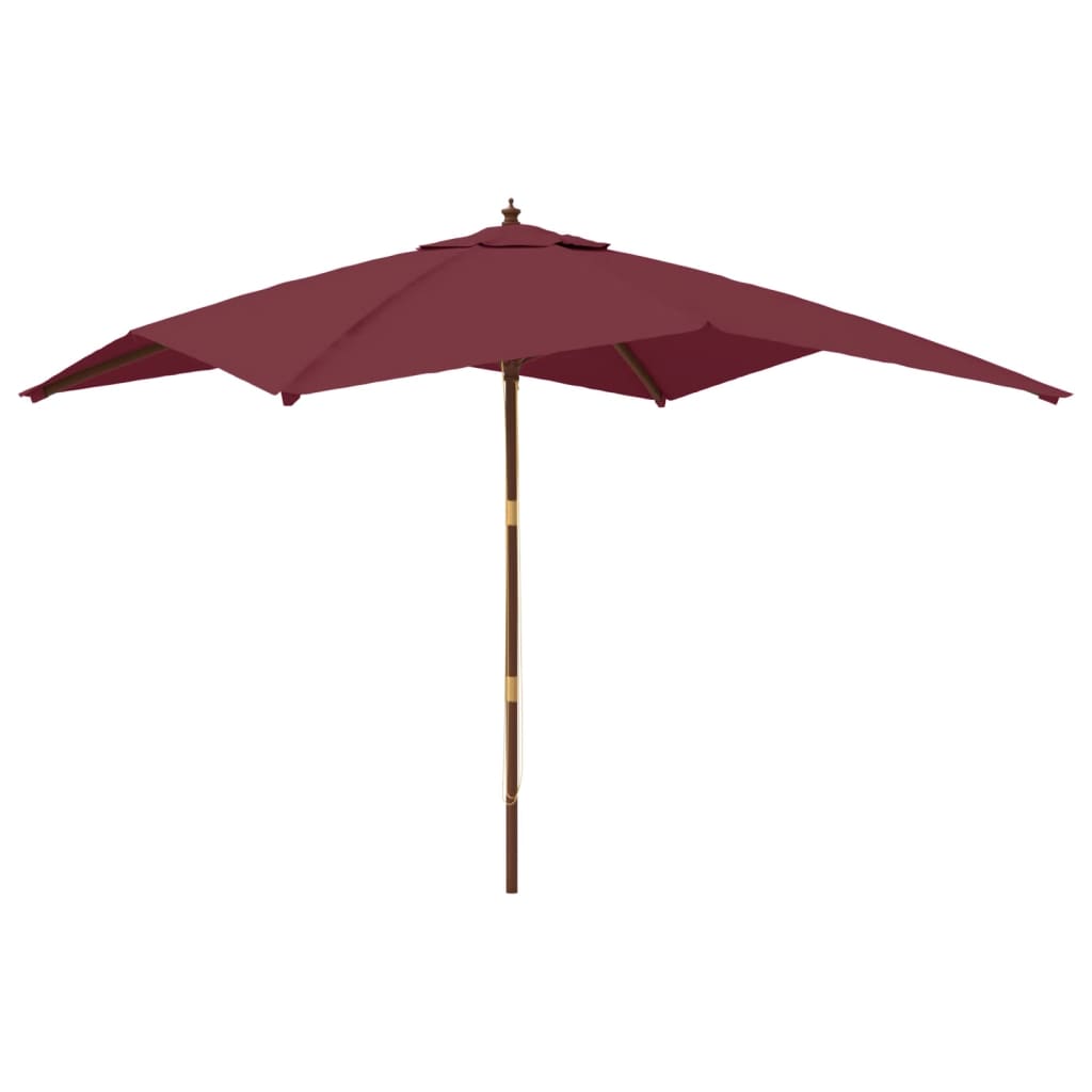 Maison Exclusive - Sonnenschirm Mit Holzmast Bordeauxrot 300x300x
