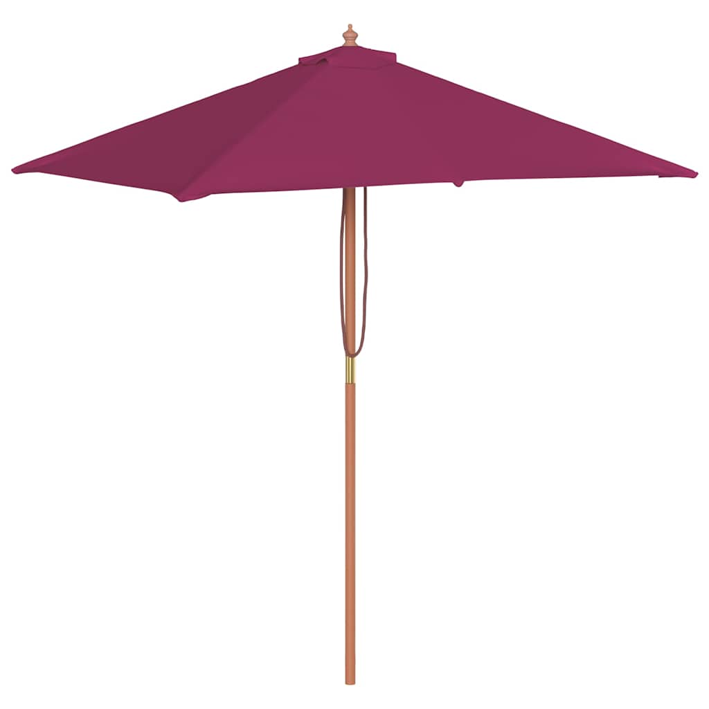 Maison Exclusive - Sonnenschirm Mit Holz-mast 150x200 Cm Bordeaux