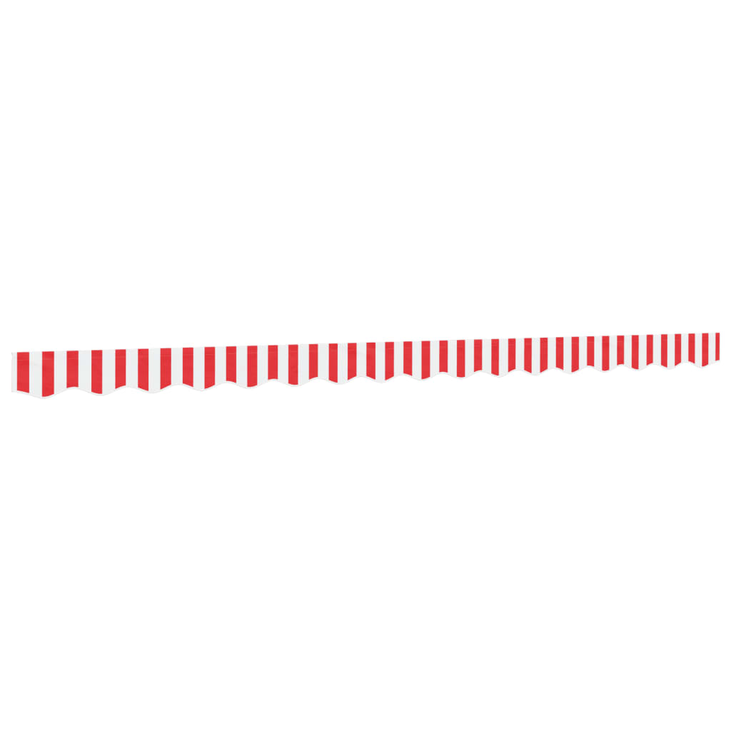 Maison Exclusive - Markisenvolant Rot Und Weiß Gestreift 380x20 C