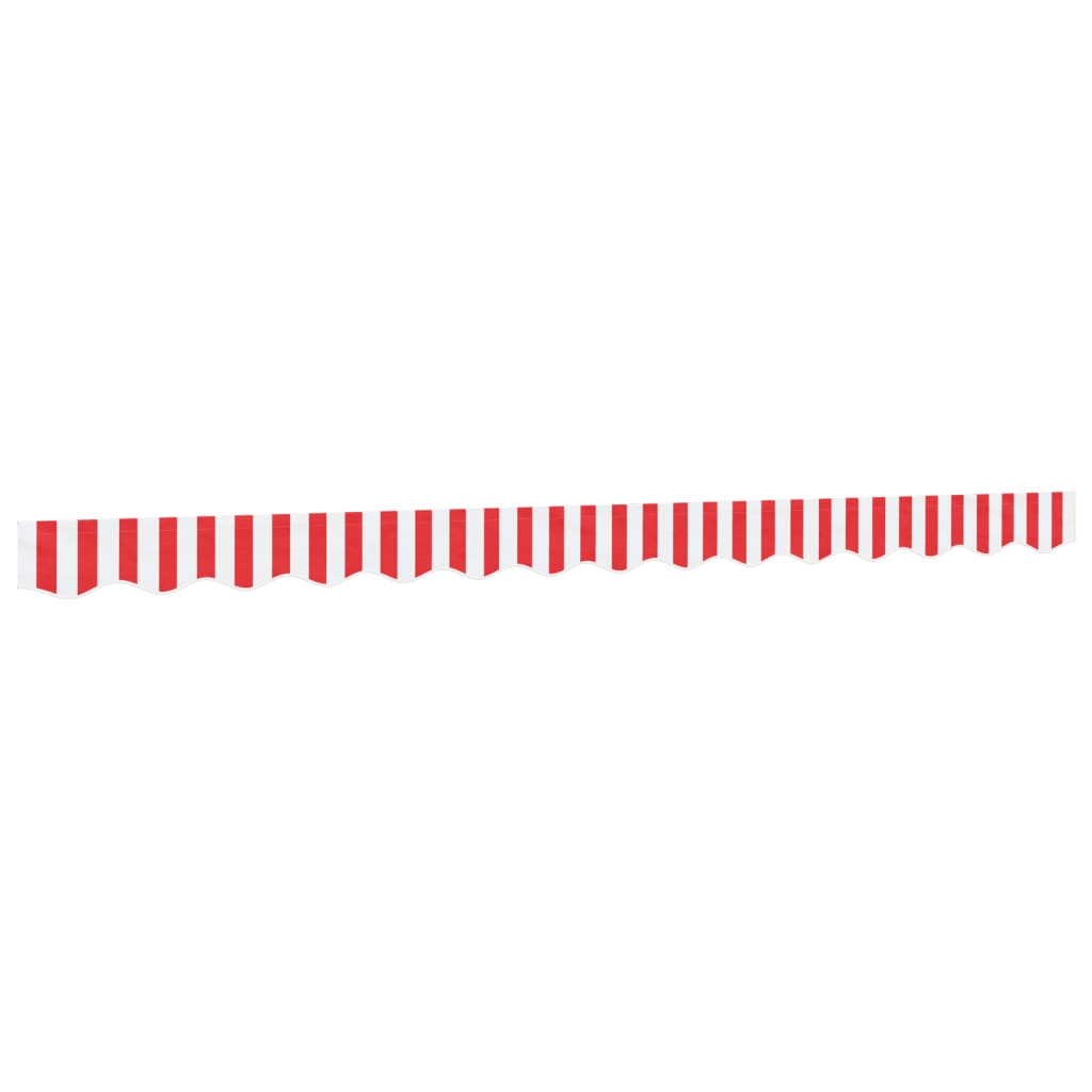 Maison Exclusive - Markisenvolant Rot Und Weiß Gestreift 330x20 C