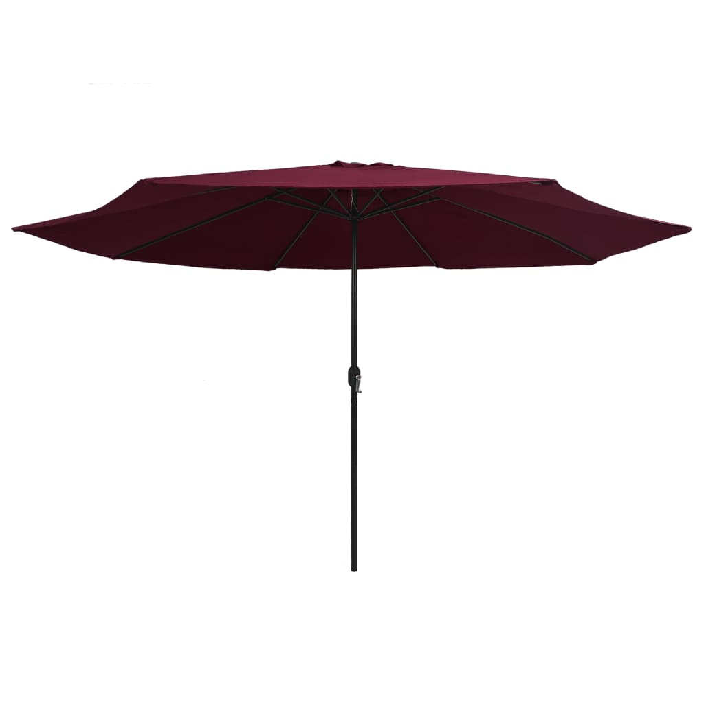 Maison Exclusive - Sonnenschirm Mit Metall-mast 390 Cm Bordeauxro