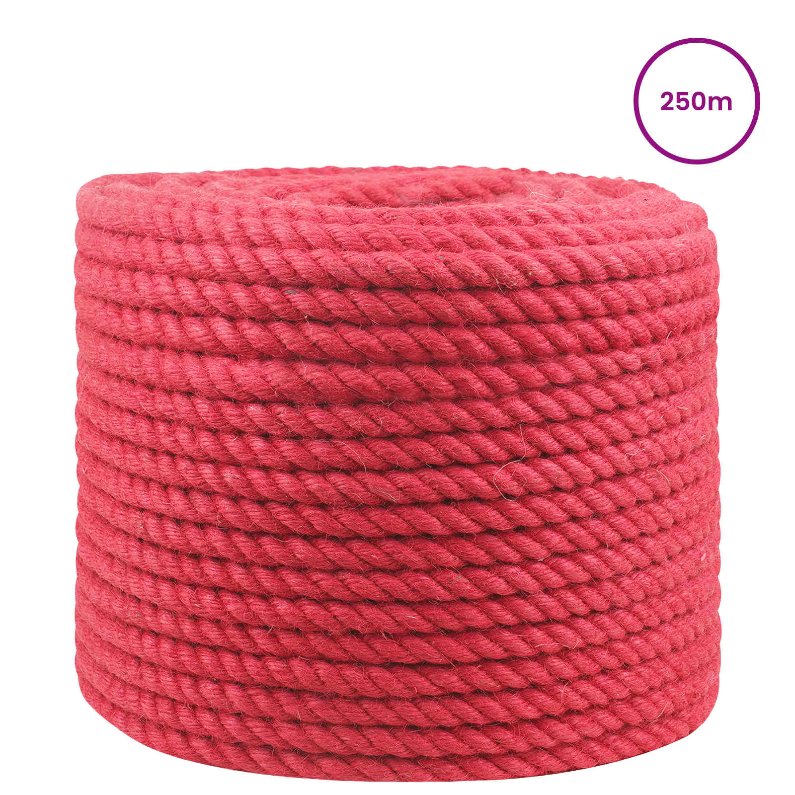 Maison Exclusive - Juteseil 12 Mm Rot 100% Tossa Jute