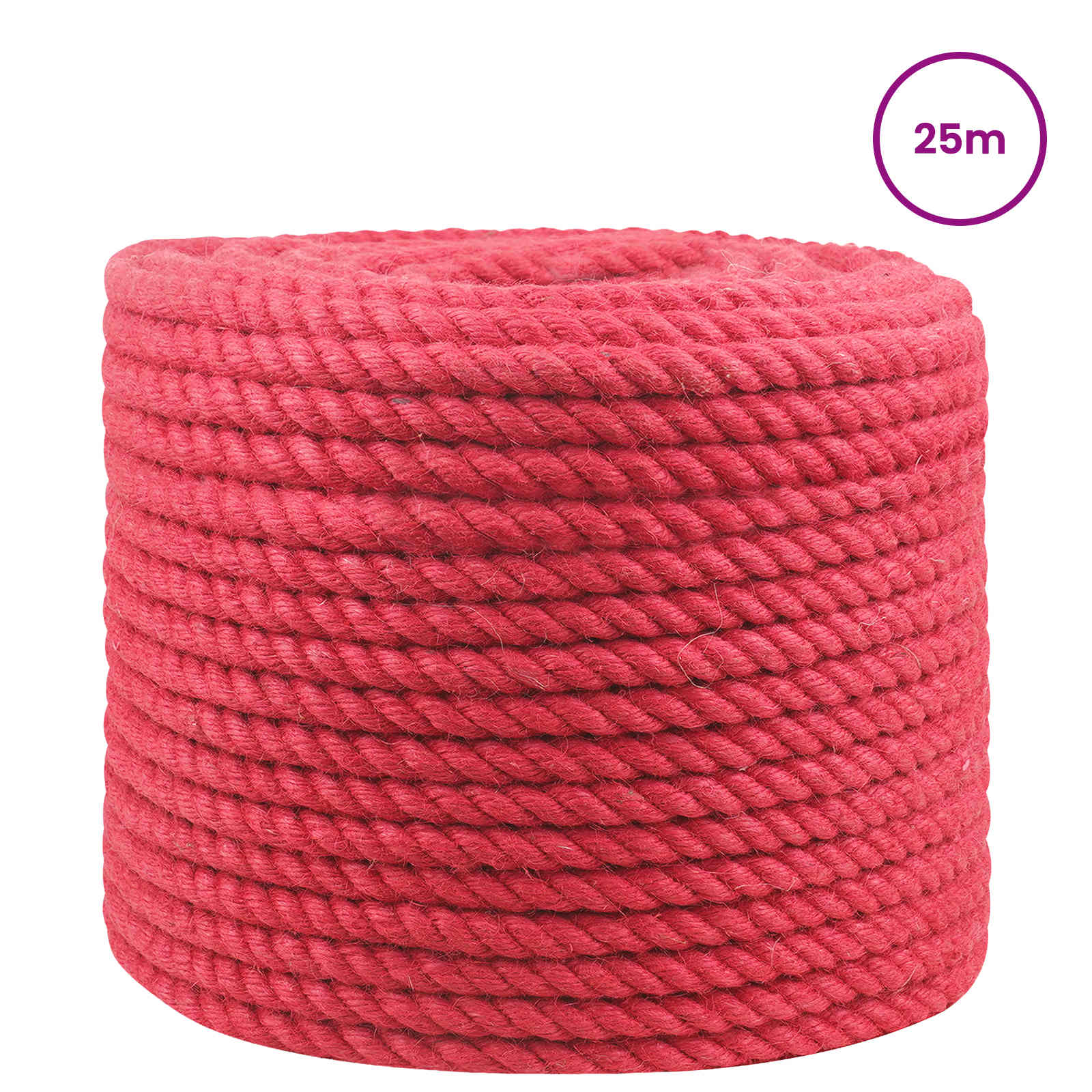 Maison Exclusive - Juteseil 10 Mm Rot 100% Tossa Jute