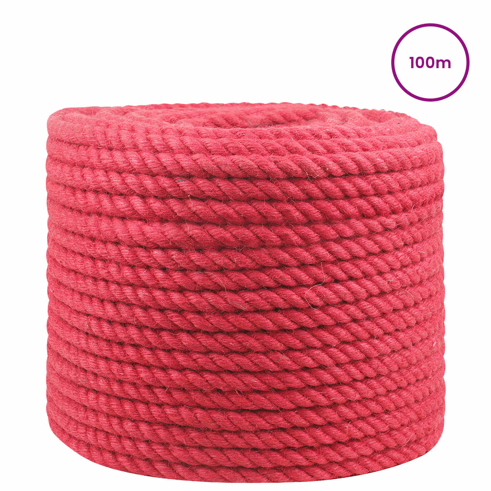 Maison Exclusive - Juteseil 14 Mm Rot 100% Tossa Jute