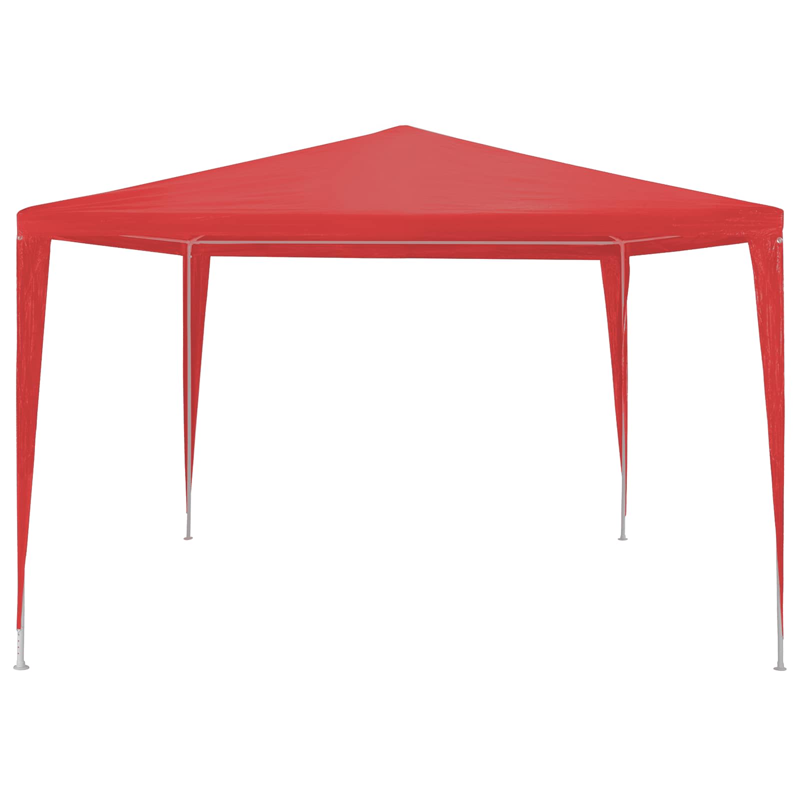 Maison Exclusive - Partyzelt Rot 300 X 300 X 255 Cm Pe Und Stahl