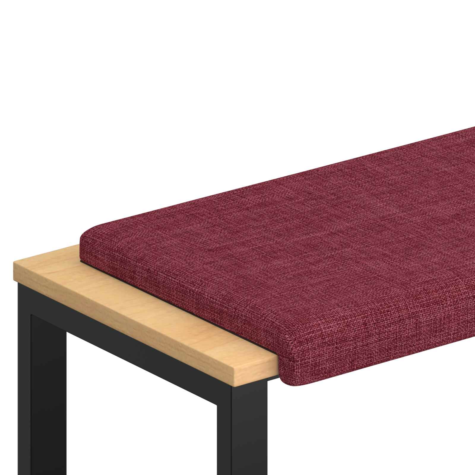 Maison Exclusive - Bankkissen Stoff Weinrot Tiefe 35 Cm