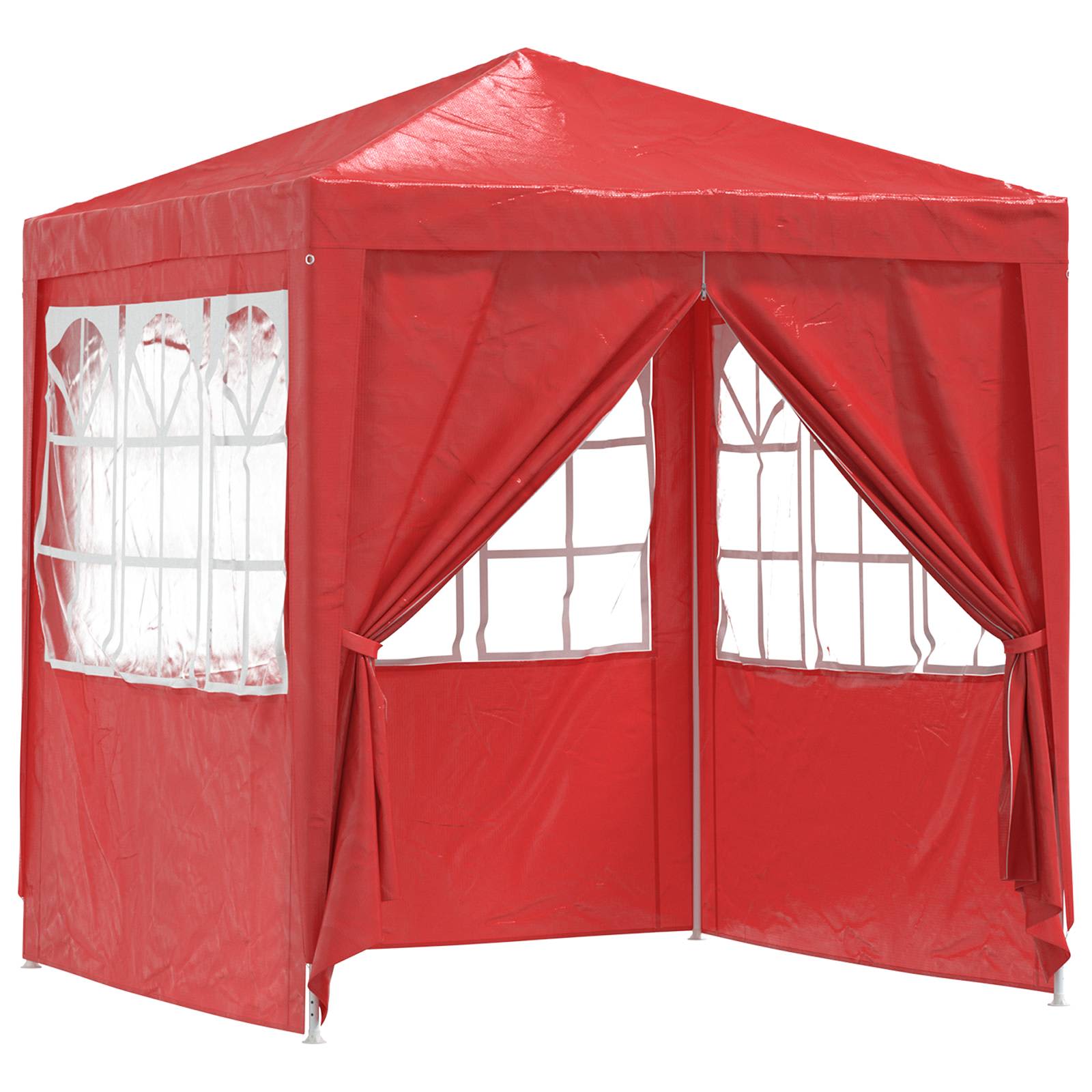 Maison Exclusive - Party-zelt 200 X 200 X 240 Cm Rot Pe Und Stahl