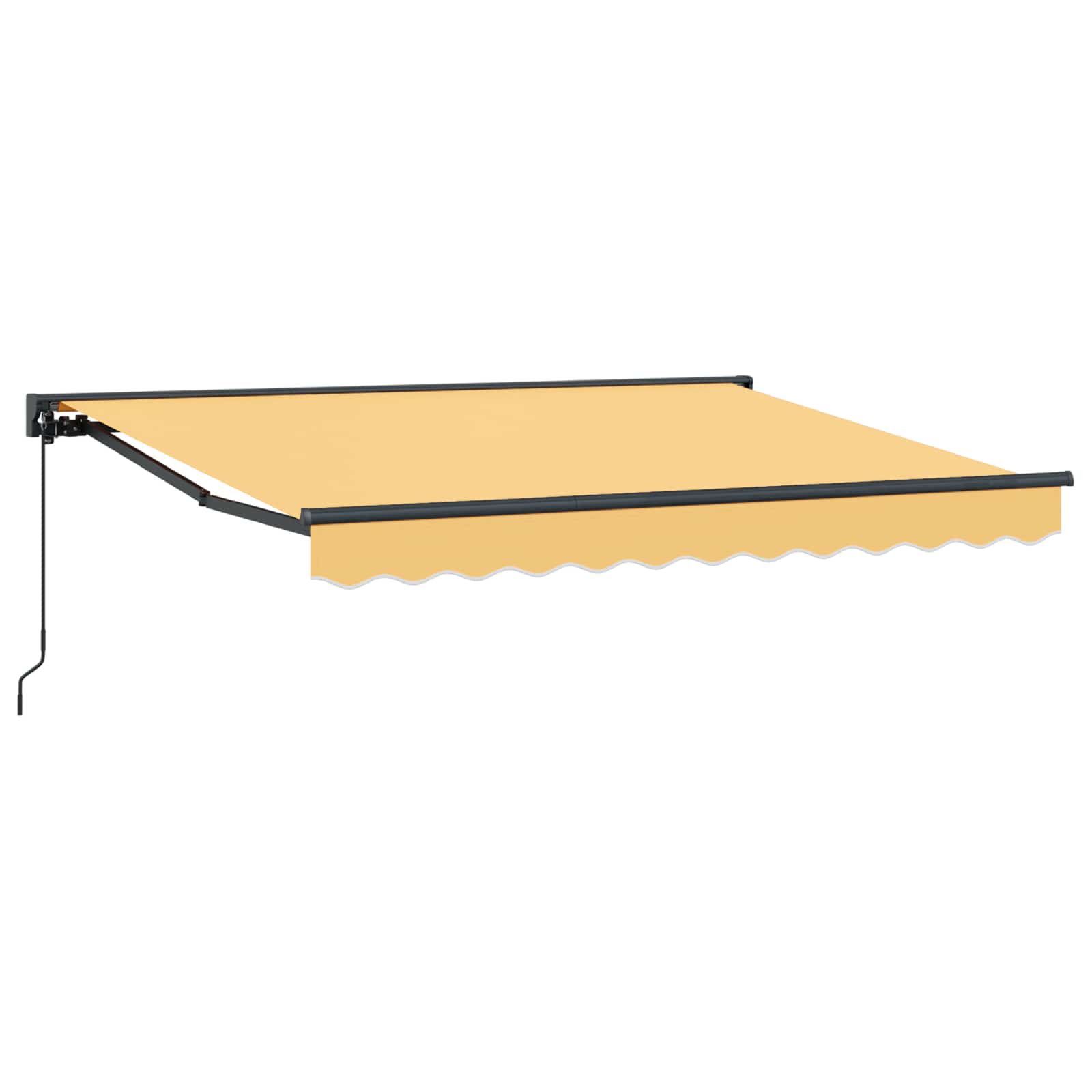 Maison Exclusive - Manuell Einziehbare Markise Sand 4 × 3,5 M