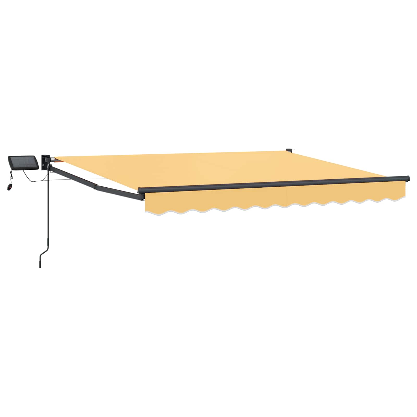 Maison Exclusive - Manuelle Gelenkarmmarkise Mit Leds Sand