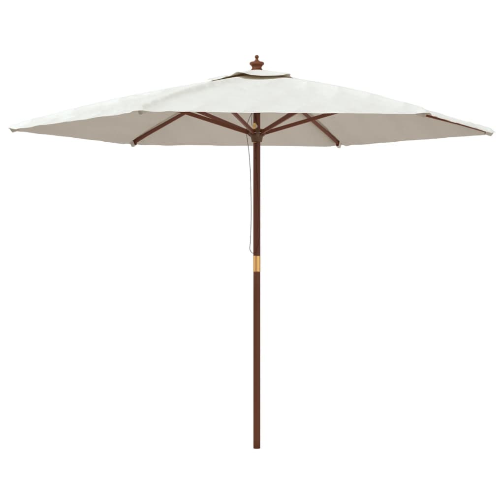 Maison Exclusive - Sonnenschirm Mit Holzmast Sandfarben 299x240 C