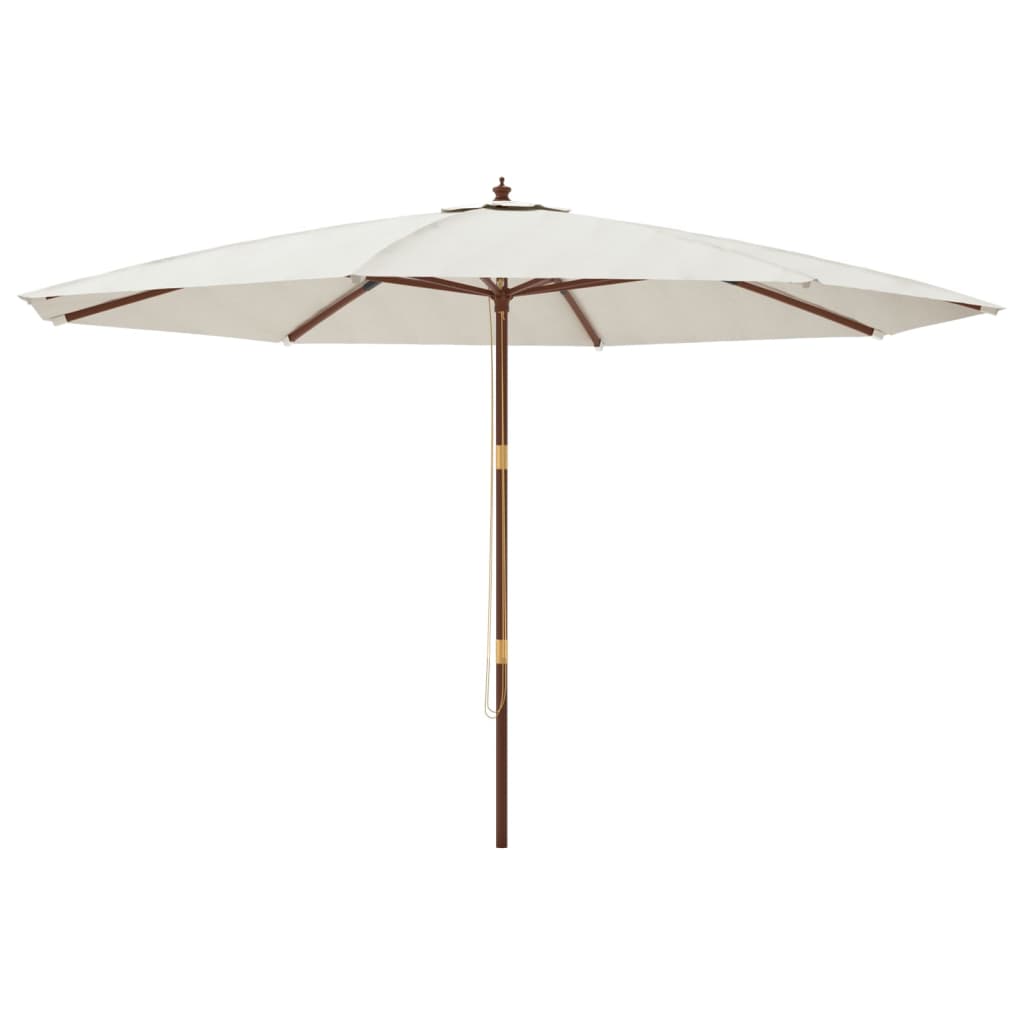 Maison Exclusive - Sonnenschirm Mit Holzmast Sandfarben 400x273 C