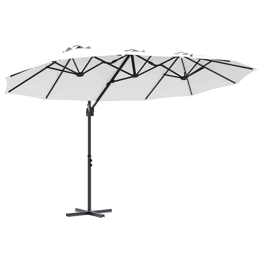 Maison Exclusive - Sonnenschirm Sand 372 X 198 X 243 Cm Polyester